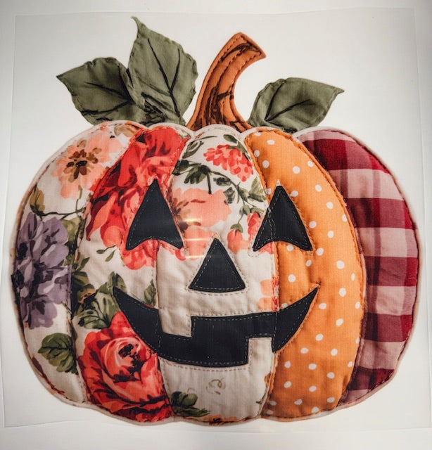 Patchwork Pumpkin DTF