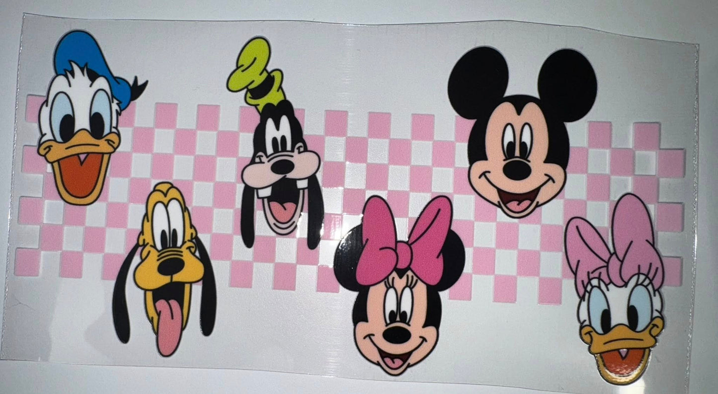 Mouse Friends checkered wrap