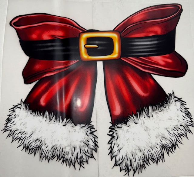 Santa Bow DTF