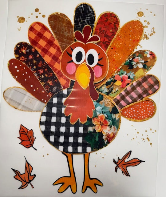 Patchwork Turkey DTF