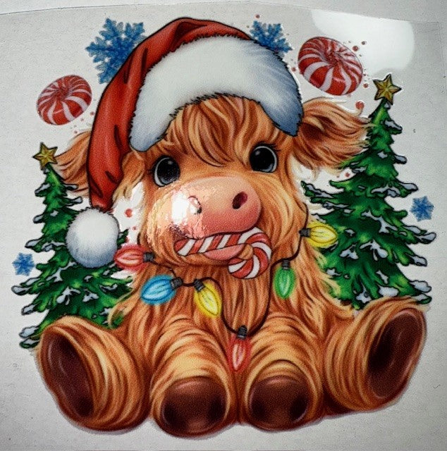 Christmas Cow 4-inch