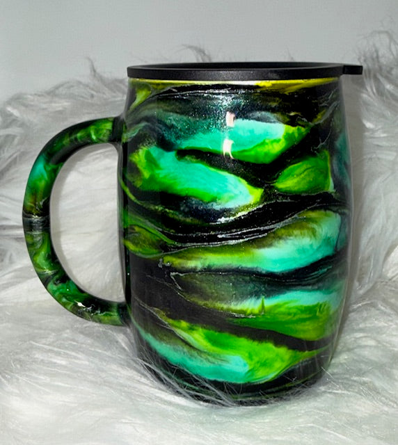 Green Swirl Coffee Mug