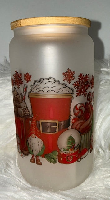 Glass Libby Christmas Tumbler