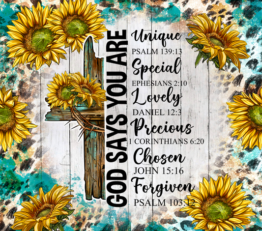 God says you are