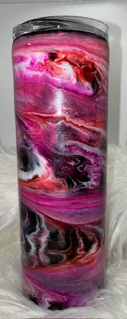 Pink and Red Swirl Cup