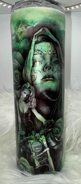 Green swirl Motorcycle Cup