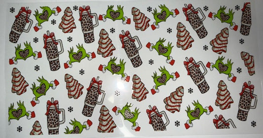 Cheetah Christmas Cake wrap