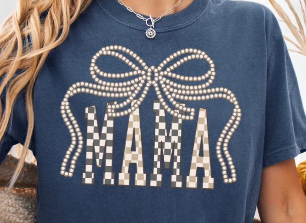 Beaded Bow Mama DTF