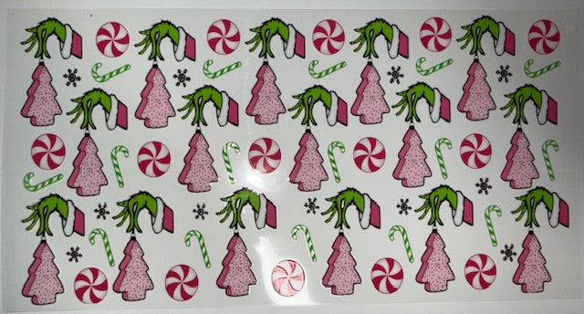 Pink Christmas Tree wrap
