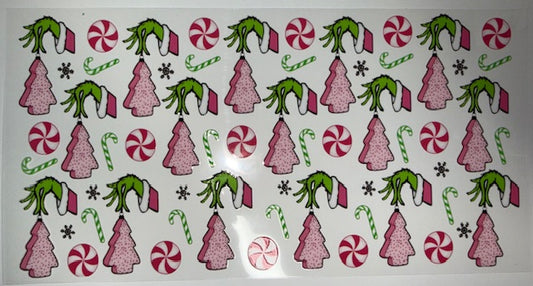 Pink Christmas Tree wrap