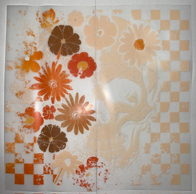 Floral Skull DTF