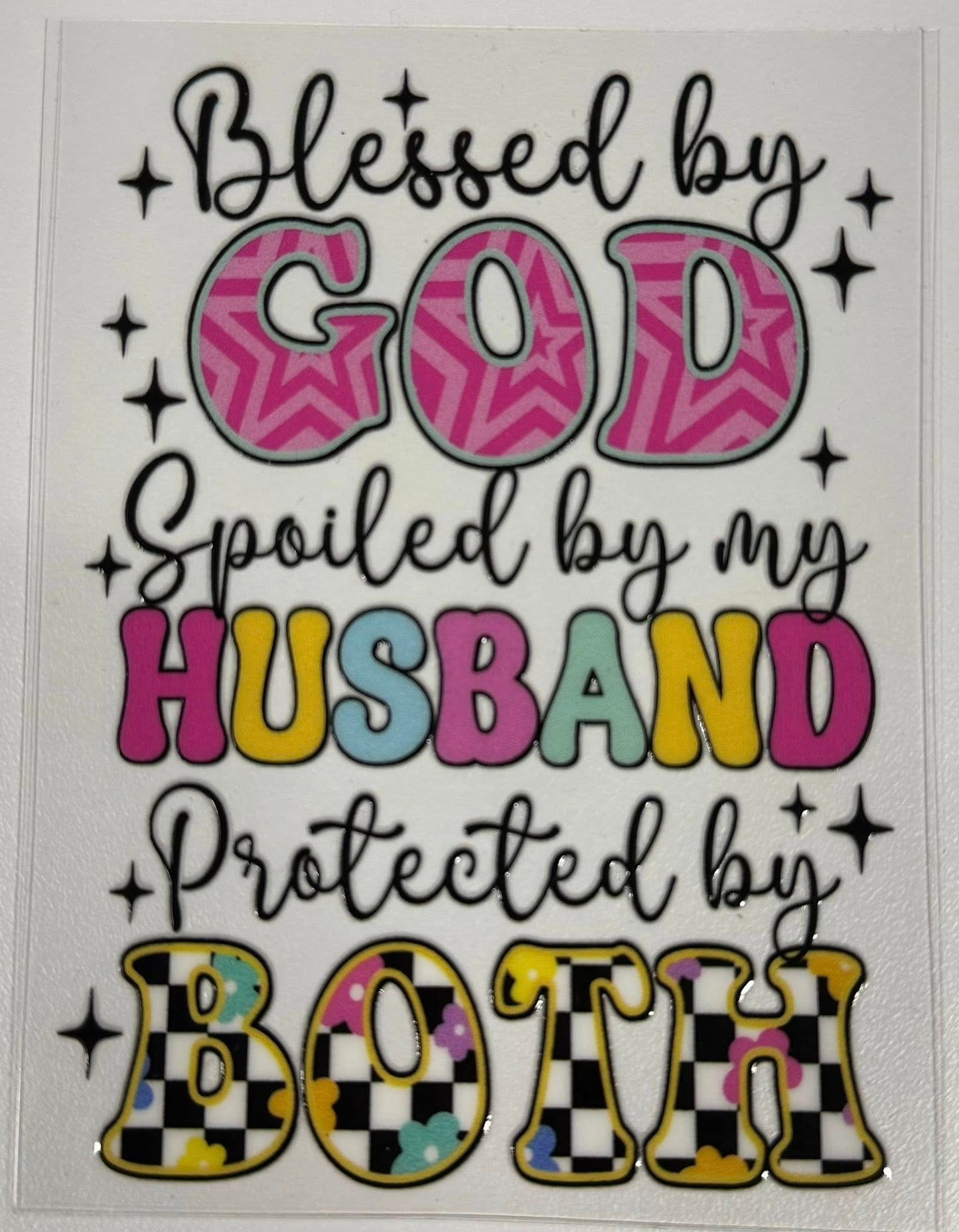 Blessed by God 4-inch
