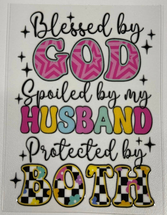 Blessed by God 4-inch